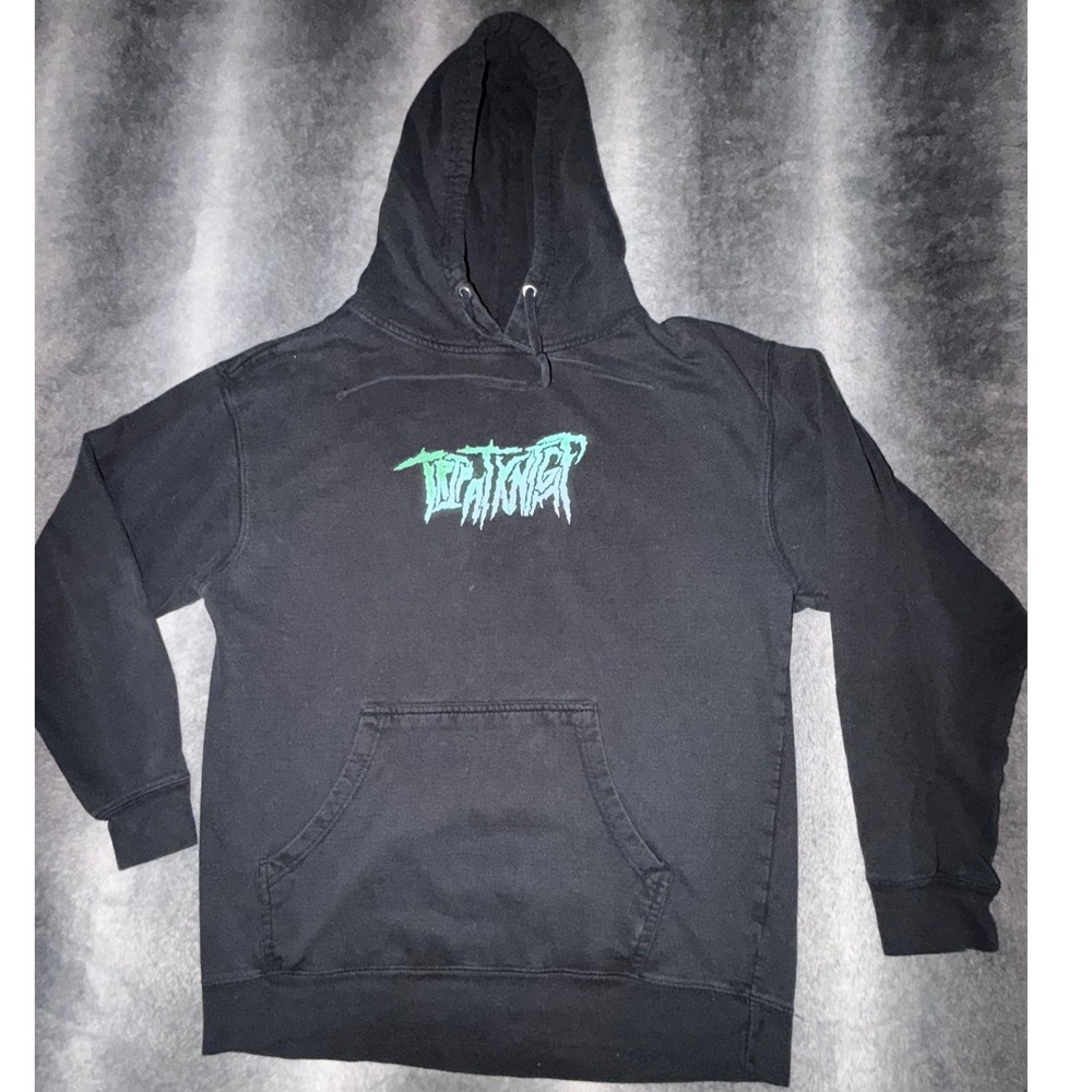 Trippie Redd Trip At Knight Hoodie Black Neon Green Graphic Mens Medium L Large